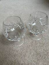 Glass brandy glasses for sale  MARKET DRAYTON