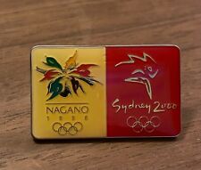 Broche olímpico ponte vermelha logotipos Sydney 2000 Nagano 1998, usado comprar usado  Enviando para Brazil