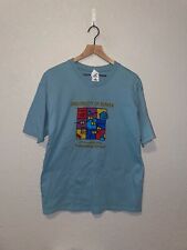 Camisa azul de la Universidad de Denver 1998 matemáticas e informática Microsoft años 90 de colección L segunda mano  Embacar hacia Mexico