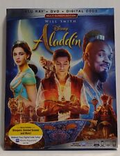 Disney Studios Aladdin Live Action Blu-Ray/DVD 2 Discos Conjunto Will Smith 2019, usado comprar usado  Enviando para Brazil