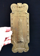 VINTAGE**RARE** 1901 EMBOSSED BRASS COCA COLA DOOR PUSH SIGN AWARD. NICE! for sale  Shipping to South Africa