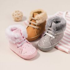 Bebê recém-nascido meninas meninos carrinho de bebê botas forradas de pele quente tênis inverno comprar usado  Enviando para Brazil