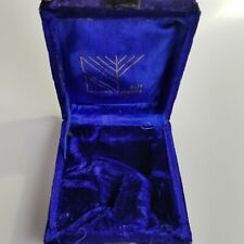 Caixa de exibição de joias Alef Judaica vintage 4,5x5x1,5" Chi Life veludo azul comprar usado  Enviando para Brazil