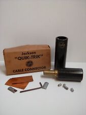 Conector de cable Jackson ""Quik-Trik"" 2/0 con accesorios y llave. De lote antiguo segunda mano  Embacar hacia Mexico
