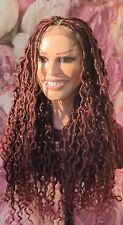 Handmade neat 32 inch colored 360 faux locs  braids  wig.  for sale  Shipping to South Africa