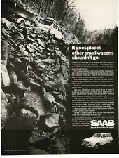 1968 SAAB 95 Station Wagon on Rocky Road anúncio impresso vintage comprar usado  Enviando para Brazil