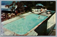 Fiberglass Swimming Pool Advertising Postcard for sale  Shipping to South Africa