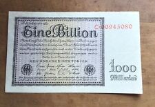 Reichsbanknote billion mark gebraucht kaufen  Neuötting