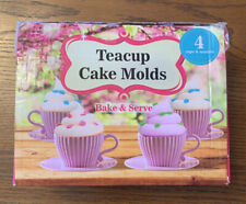 Moldes para pastel de taza de té con caja - 8 tazas y platillos - cupcake ""Hornear y servir segunda mano  Embacar hacia Argentina