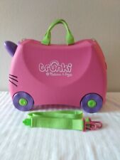 Mala Trunki Melissa & Doug Ride-On infantil com rodas estojo rígido verde rosa  comprar usado  Enviando para Brazil