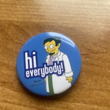 Simpsons pin badge. for sale  BEDFORD