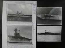 WW2 4 fotos reales portaaviones HMS Eagle Fleet Air Arm & Imp War Museum AC50 segunda mano  Embacar hacia Mexico