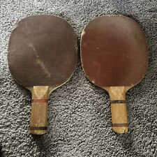 Raqueta de ping pong de mesa vintage 2 paletas años 30 años 40 segunda mano  Embacar hacia Argentina