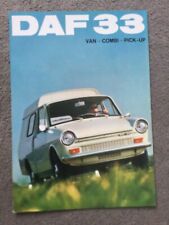 DAF 33 Van- Combi- pick up brochura datada de 09/1971 em excelente estado  comprar usado  Enviando para Brazil