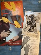 Vintage Joblot   Knitting Patterns  gloves and mittens for sale  Shipping to South Africa