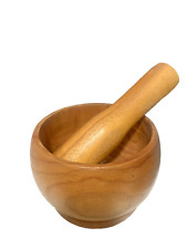 Wood mortar pestle for sale  Shipping to Ireland