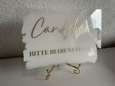 Candybar schild hochzeit gebraucht kaufen  Soers