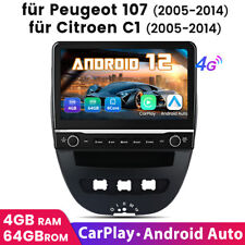 10.1"Android12 Radio samochodowe Carplay do Peugeot 107 05-2014 GPS BT DAB + WiFi 4 + 64G na sprzedaż  Wysyłka do Poland