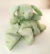 Blankets & Beyond Bunny Lovey Security Blanket Mint Spring Green Rabbit 17.5" for sale  Shipping to South Africa