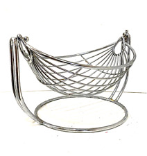 Heavy Duty Chrome Wire Rocking Fruit & Vegetable Basket Swing Hammock Tabletop for sale  Shipping to South Africa