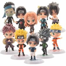 Pack of 10 Naruto Figure Chibi Figure Anime Figurine Birthday Gift Home Decorate, used for sale  Tustin