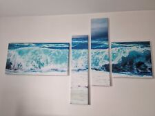 Canvas waves wall for sale  BURY