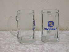 Glas bierkrug löwenbräu gebraucht kaufen  Halbe