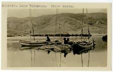 c1940 La Paz Bolivia Lago Titicaca Barcos de Paja Foto Real, usado segunda mano  Embacar hacia Argentina