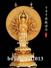 76 CM 24K Gold Thousand-hand Bodhisattva Avalokitesvara Guanyin Bronze Statue for sale  Shipping to Canada