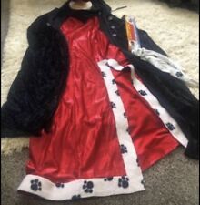 Sexy Evil CRUELLA DEVILLE Dress Cape Gloves Halloween Costume 101 Dalmatians for sale  Shipping to South Africa
