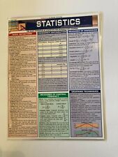 BarCharts- Inc. 9781572229440 Statistics Quick Study Academic Outline Guide for sale  Shipping to South Africa