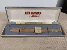 Reloj de cuarzo Helbros Mans vintage en caja original usado en excelente estado, usado segunda mano  Embacar hacia Argentina