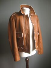 Leather jacket biker for sale  MATLOCK