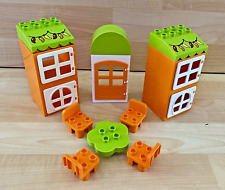 Lego Duplo Orange Lime Green Cube Door Window Awning Table Chair Roof House Part for sale  Shipping to South Africa