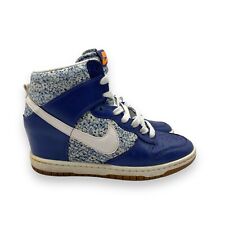 Zapatos deportivos para mujer Nike Dunk Sky Hi Wedge talla 7 US 529040-400 azules florales segunda mano  Embacar hacia Argentina