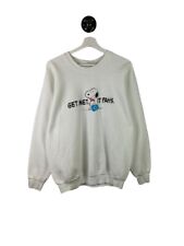 Vintage 80/90s Snoopy Get Met It Pays Peanuts Tv Promo Graphic Sweatshirt Sz XL for sale  Shipping to South Africa