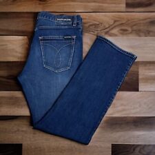Jeans masculino Calvin Klein tamanho 32x30 perna reta relaxada CKJ037 azul escuro jeans comprar usado  Enviando para Brazil