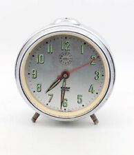 Relógio de mesa redondo vintage prata HES apenas para peças comprar usado  Enviando para Brazil
