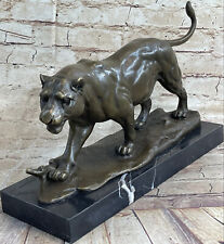 Signed bronze cougar for sale  Westbury