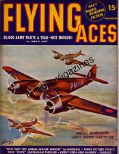 1941 Flying Aces pulpa de diciembre - RAF en Terrell TX; bombarderos Brewster; Ercoupe segunda mano  Embacar hacia Argentina