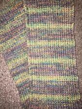 Handknitted fringed scarf for sale  FALKIRK