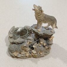 Decorative wolves candle for sale  Conroe