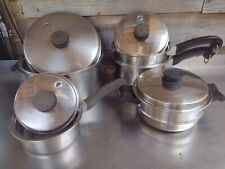 9 piece Saladmaster cookware Set stainless steel 18-8 tri-clad for sale  Shipping to Canada