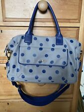 Cath kidston Nappy Changing Bag Grey Navy Polka Dot for sale  Shipping to South Africa