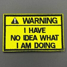 Warning idea patch for sale  PORTSMOUTH