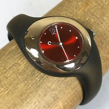 Usado, Relógio feminino NIke WR0070 preto poliuretano mostrador vermelho quartzo comprar usado  Enviando para Brazil
