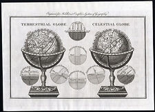Antique print globe for sale  Shipping to Ireland
