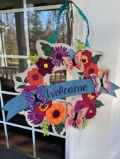 Welcome wreath front for sale  Fuquay Varina