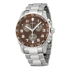 Usado, Reloj para hombre VICTORINOX Swiss Army 249036 clásico cronógrafo esfera marrón segunda mano  Embacar hacia Argentina