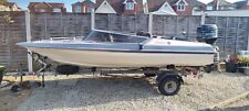 Used, Picton Speed Boat GTS 150, trailer and 50hp Outboard for sale  POOLE
